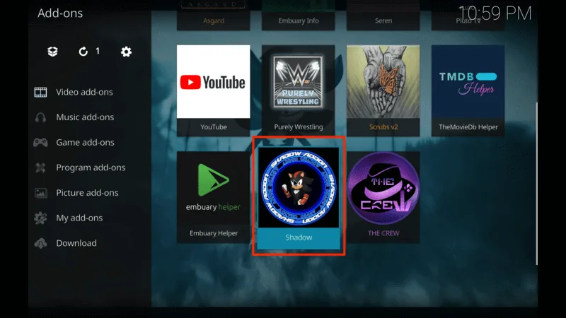 Shadow Addon for Fire TV
